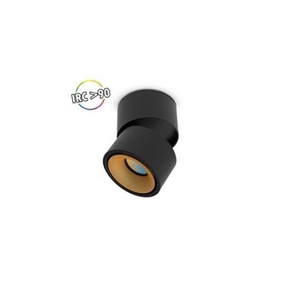 Applique Décorative CCT 6W Noir/Doré Inclinable/orientable