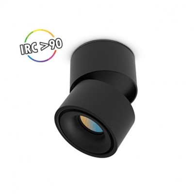 Applique Décorative CCT 12W Noir Inclinable/orientable