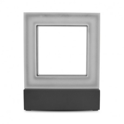 APPLIQUE MURALE LED 12 W CARRE 4000K GRIS ANTHRACITE IP54