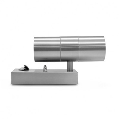 Applique Murale GU10 x 2 + Détecteur Inox 316 L
