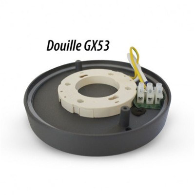 Applique Murale GX53 Gris Anthracite IP44