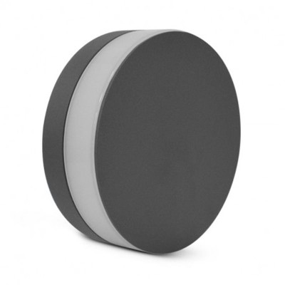 Applique Murale LED Rond Anthracite 10W 3000K IP54