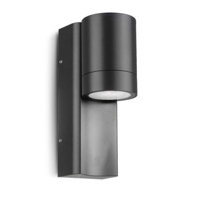 Applique Murale Cylindrique Noir GU10 x1