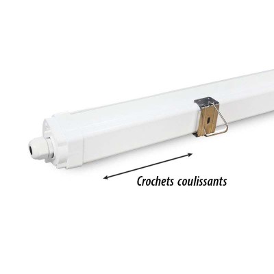 Étanche LED Intégrées 4000K 50W 1555 x 59 x 61 mm Traversant