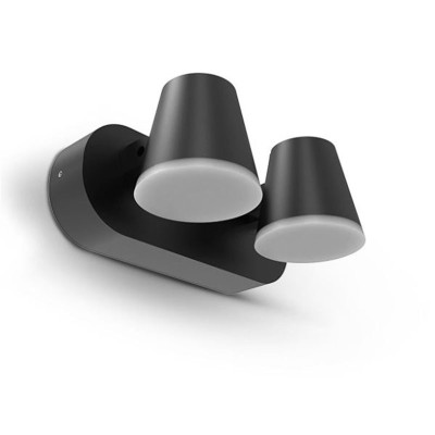 Applique Murale Double Orientable LED Noir 20W 3000K