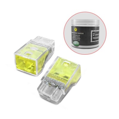 Connecteurs rapides 2 fils rigides boite 100pcs