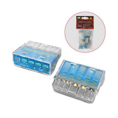 Connecteurs rapides 5 fils rigides polybag 20pcs