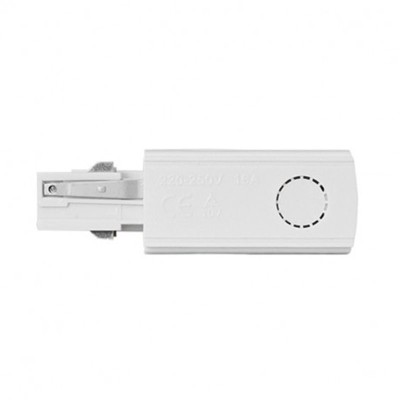 Connecteur Triphase Alimentation et Fin Gauche Blanc