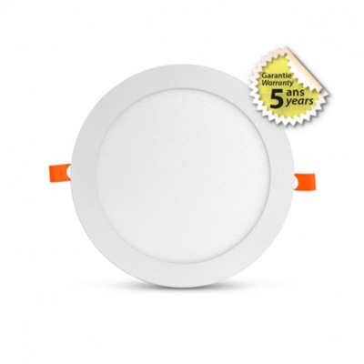 Plafonnier LED Blanc Ø225 mm 18W 4000K GARANTIE 5 ANS