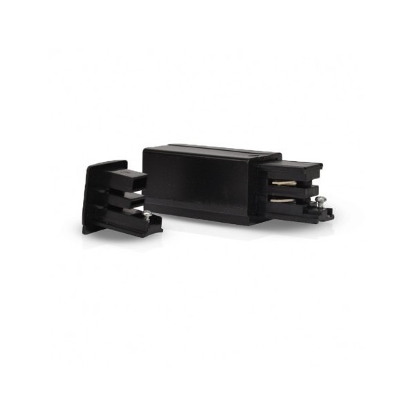 Connecteur Triphasé Alimentation et Fin Gauche Noir