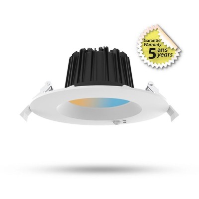 Spot LED CCT multi-puissance 13/18W 3000/4000/6500K blanc + Détecteur IR - Garantie 5 ans
