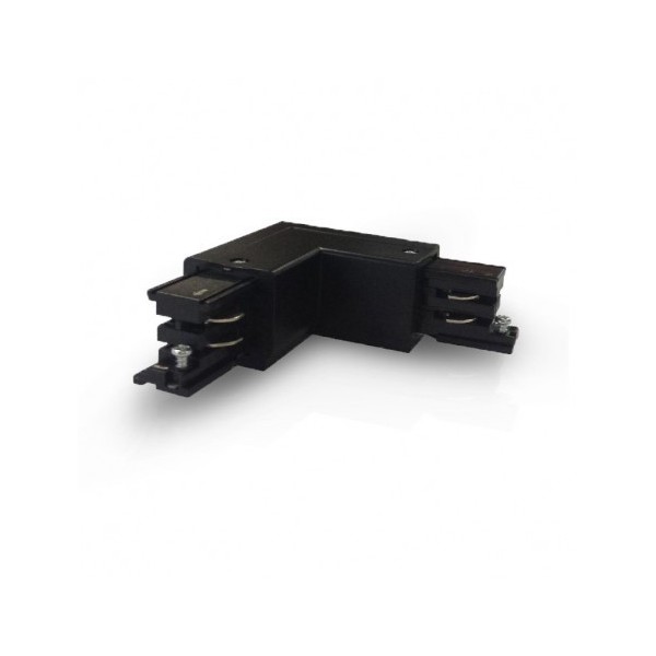 Connecteur Triphasé Coude L Circuit Intérieur Droit Noir