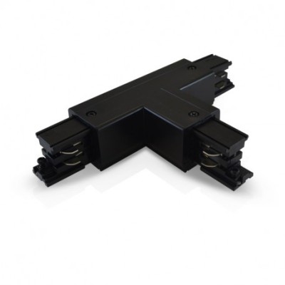 Connecteur Triphasé T Circuit Extérieur Droit Noir