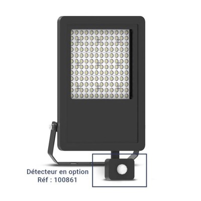 Projecteur LED Noir 200W CCT IP65 - Garantie 5 ans