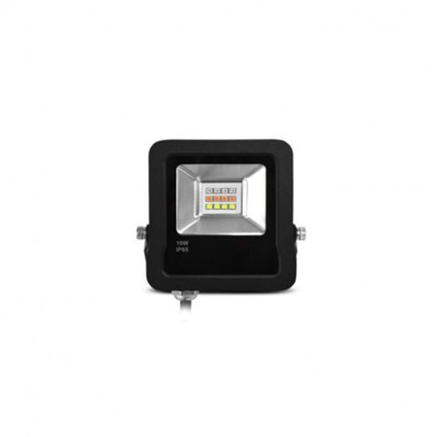 Projecteur Extérieur LED Noir 10W RGB IP65 + Télécommande RF