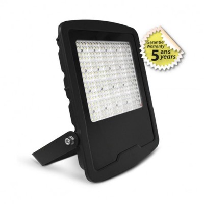 Projecteur LED Asymétrique Noir 200W 3000K GARANTIE 5 ANS