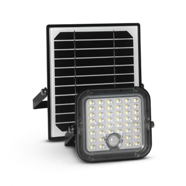 Projecteur LED Solaire Asymétrique avec Détecteur IR 10W 2CCT IP65 + Télécommande