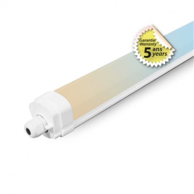 Étanche LED Intégrées CCT 35W 1255 x 59 x 61 mm Traversant - GARANTIE 5 ANS