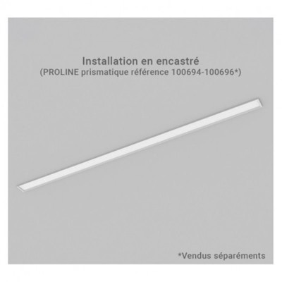 Accessoires pour installation en encastré pour linéaires PROLINE - Pack de 2