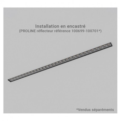 Accessoires pour installation en encastré pour linéaires PROLINE - Pack de 2