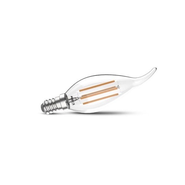 Ampoule LED E14 Filament Coup de vent 4W 4000K