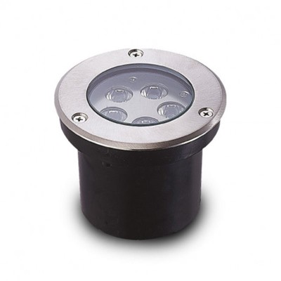 Spot LED Encastrable Sol Rond 5W 4000K Inox 316 L
