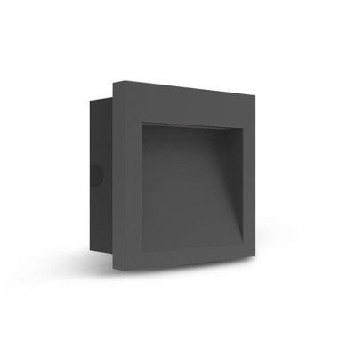 Spot encastrable LED balise 90 x 90 mm 3W Carré 3000K IP65