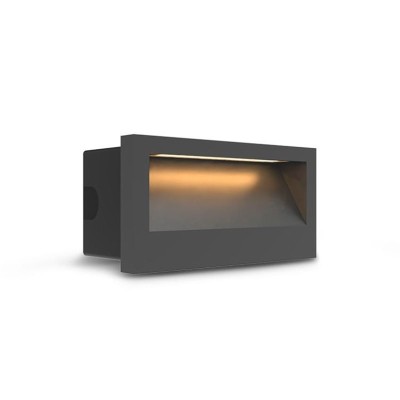 Spot encastrable LED balise 70 x 140 mm 3W Rectangle 3000K IP65