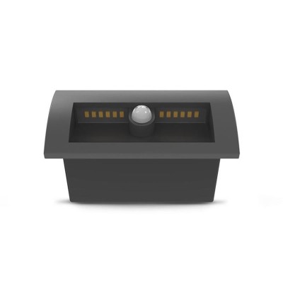 Spot encastrable LED balise 70 x 140 mm 6,5W Rectangle 3000K IP65 + Détecteur IR