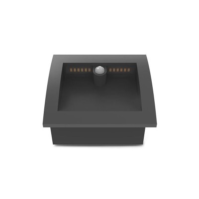 Spot encastrable LED balise 140 x 140 mm 6,5W Rectangle 3000K IP65 + Détecteur IR