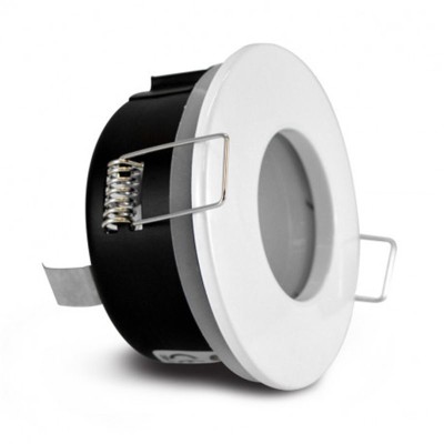 Support de spot BBC Rond Etanche Blanc Ø83 x 57 mm IP65