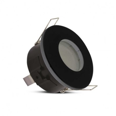 Support de spot BBC Rond Etanche noir Ø83 mm IP65
