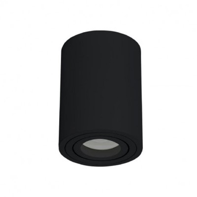 Support de Spot Saillie GU10 (sans ampoule) Cylindre Noir