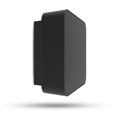 Applique Murale LED carrée 10W 3000K Noir IP65