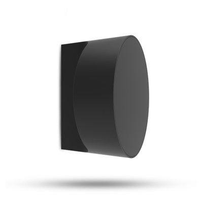 Applique Murale LED ronde 10W 3000K Noir IP65