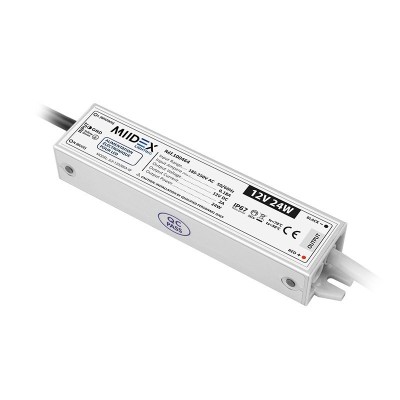 Alimentation pour LED 24W - 12V DC - IP67 - GARANTIE 5 ANS