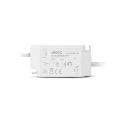 Plafonnier LED Blanc 200x200 15W 3000K