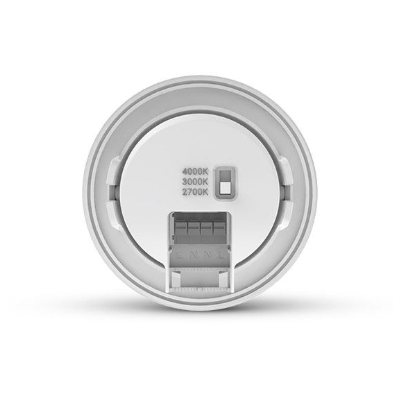 Downlight LED CCT BBC 8W 2700/3000/4000K Gradable blanc + Détecteur
