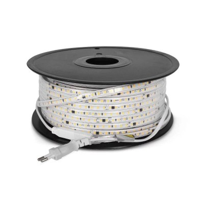 Bobine led 2835 4000K 50 mètres 8w/m 230V IP65