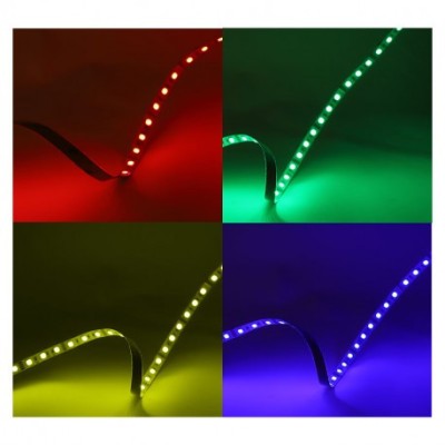 Bandeau LED RGB 5 m 60 LED/m 9W/m IP54 - 24V