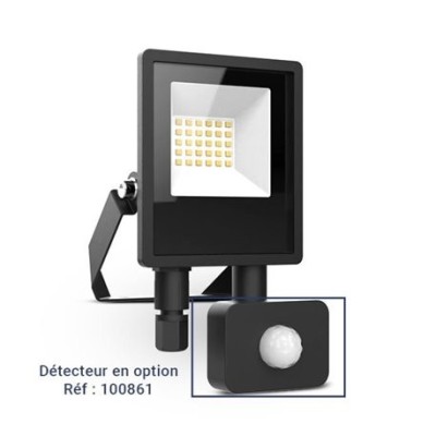 Projecteur LED Noir sans câble - 10W CCT IP65