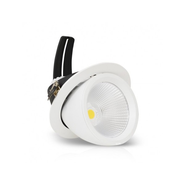 Spot LED Escargot Rond Inclinable et Orientable 55W 4000K IRC90