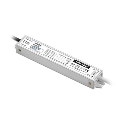 Alimentation pour LED 30W - 12V DC - IP67 - GARANTIE 5 ANS