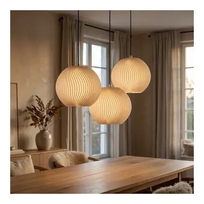 Suspension Onda  ( Blanc ,  Terre cuite , jaune , Beige )