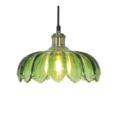 Suspension Pétale    ( Rouge , Vert , Jaune , Fumé , Bleu , Prune )