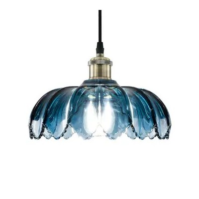 Suspension Pétale    ( Rouge , Vert , Jaune , Fumé , Bleu , Prune )