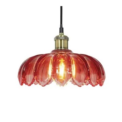 Suspension Pétale    ( Rouge , Vert , Jaune , Fumé , Bleu , Prune )