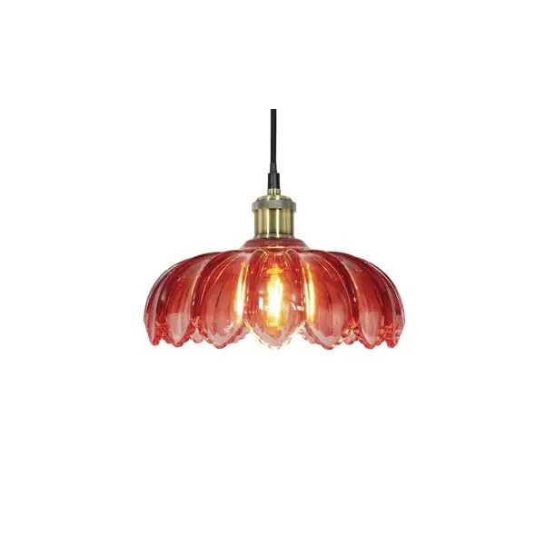 Suspension Pétale    ( Rouge , Vert , Jaune , Fumé , Bleu , Prune )
