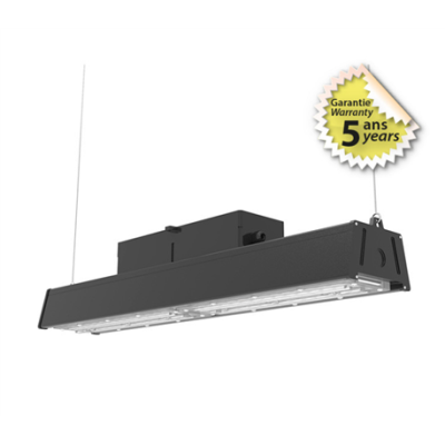 Lampe industrielle LED Intégrées Noir 100W 4000K - Garantie 5 ans