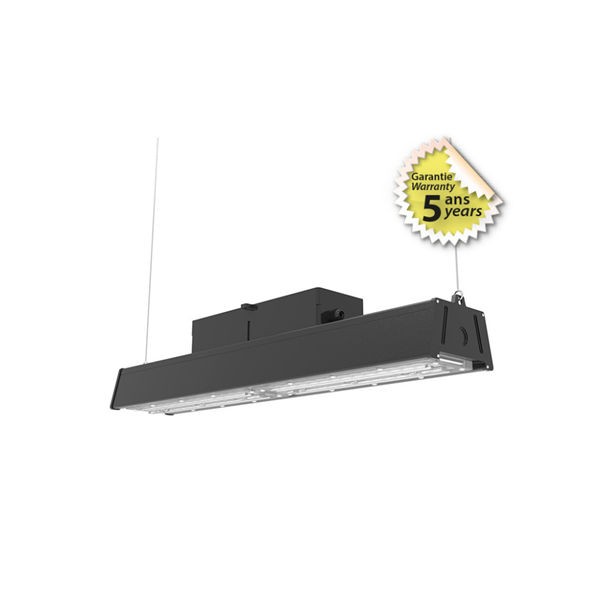 Lampe industrielle LED Intégrées Noir 100W 4000K - Garantie 5 ans